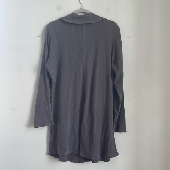 Soft Surroundings Fireside 1/4 zip waffle knit Henley thermal tunic top sz XL - Picture 7 of 7